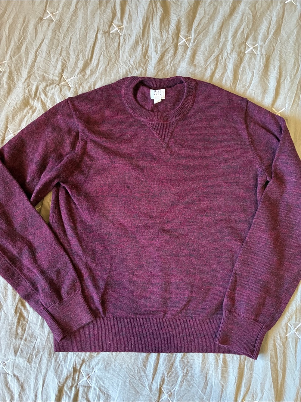 Boys Crewneck Sweater - Plum